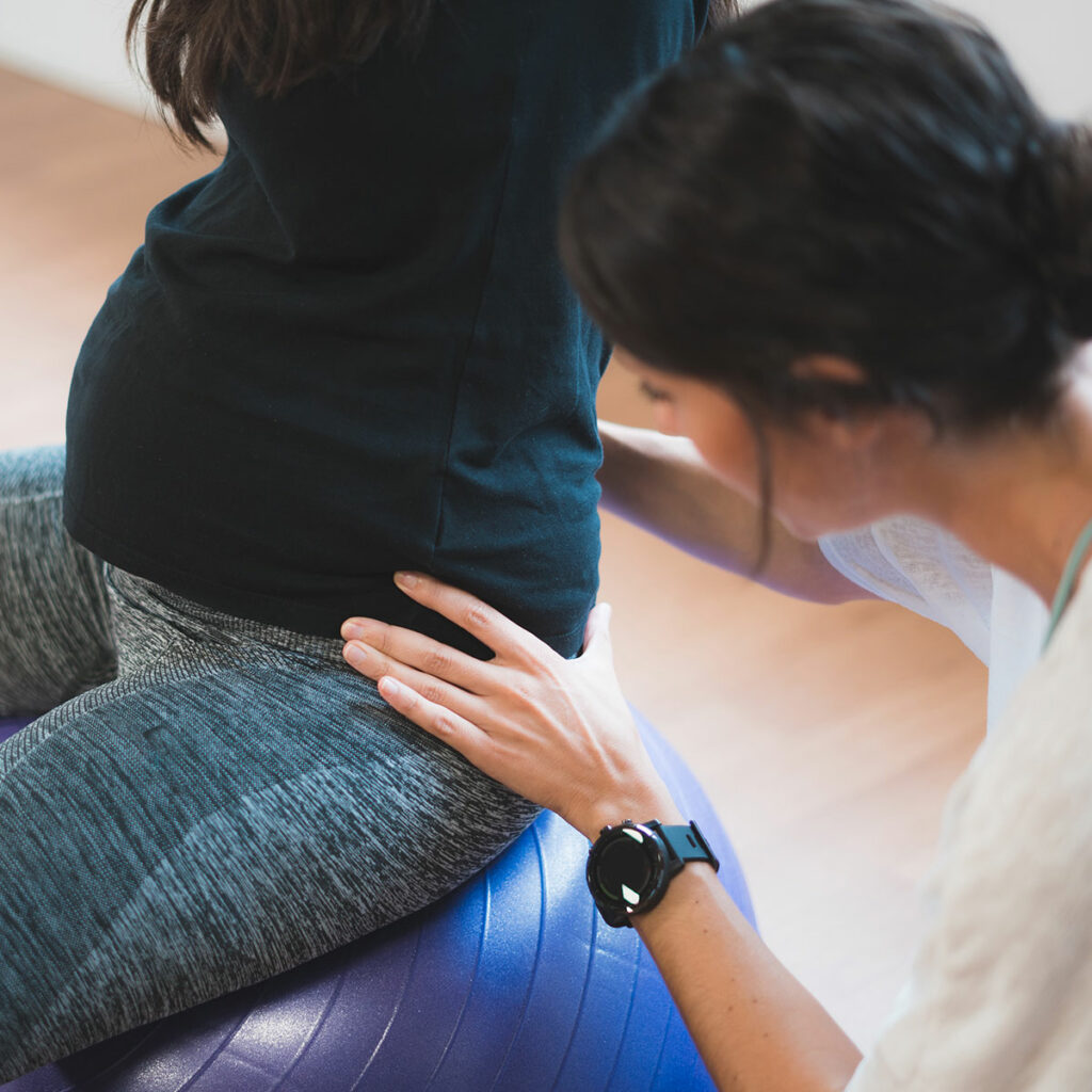 Instruct pregnant clients on proper exercise techniques as a Prenatal and Postpartum Fitness Specialist