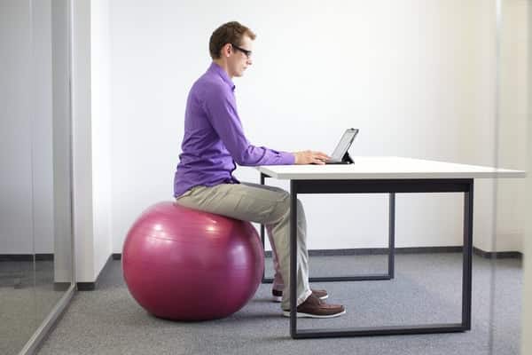 Benefits of Sitting on a Stability Ball at Work